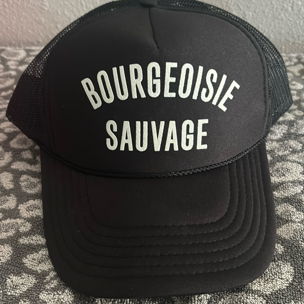 Clare V. Bourgeoisie Trucker Hat Bourgeoisie Savage EUC worn once
